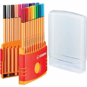 Set of Felt Tip Pens Stabilo 8820-03 Multicolour 0,4 mm (20 Pieces)