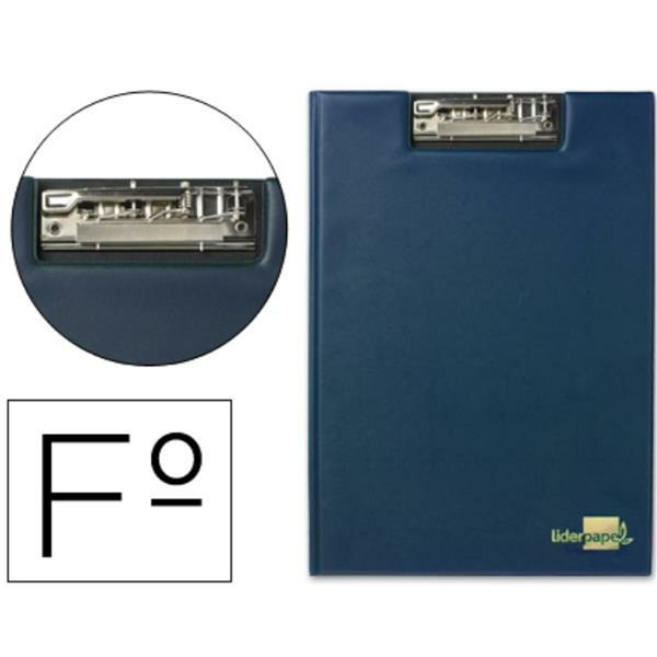 Document Folder Liderpapel MS03 Blue Plastic