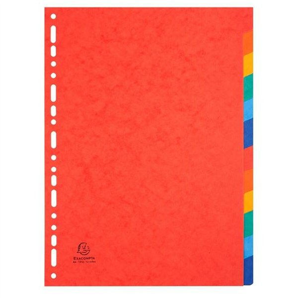 Seperators Exacompta 1412E Card Multicolour (12 Units)