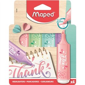 Highlighter Maped 740308 Green 4 Pieces (4 Units)