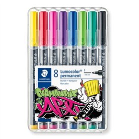 Set of Felt Tip Pens Staedtler 318 WP8-1 Green (8 Pieces)