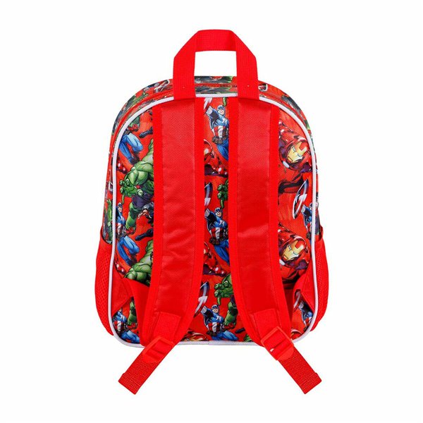 3D School Bag The Avengers Karactermania Red 26 x 11 x 31 cm