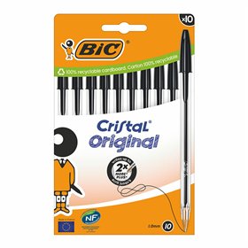 Pen Bic Cristal Black (10 Units)