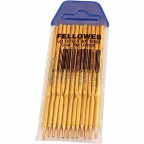 Refill for ballpoint pen Fellowes 0910301 Blue Golden (12 Units)