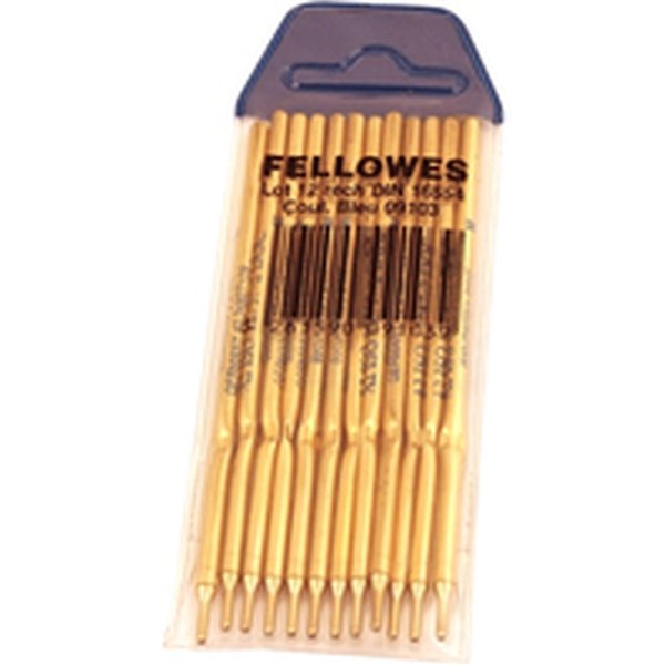 Refill for ballpoint pen Fellowes 0910301 Blue Golden (12 Units)