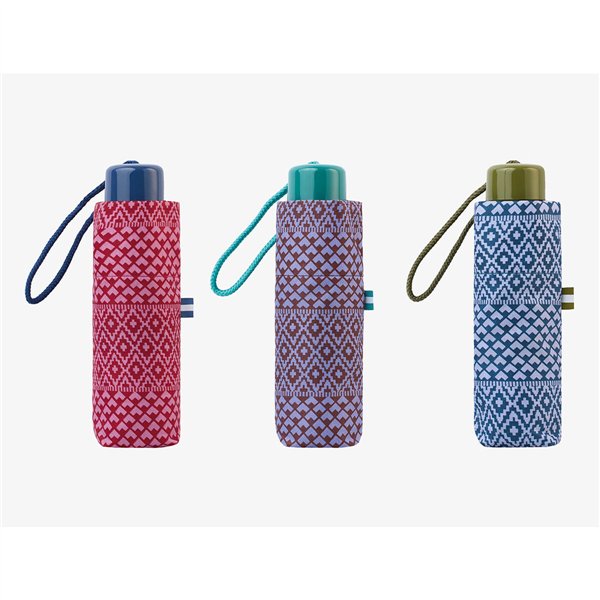 Foldable Umbrella C-Collection Assorted colours 6 x 4 x 18 cm Ø 90 cm Ethnic