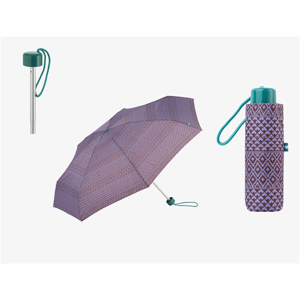 Foldable Umbrella C-Collection Assorted colours 6 x 4 x 18 cm Ø 90 cm Ethnic