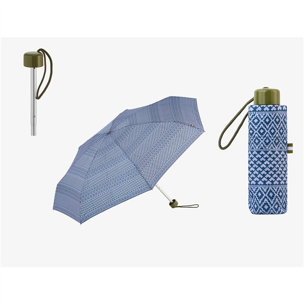 Foldable Umbrella C-Collection Assorted colours 6 x 4 x 18 cm Ø 90 cm Ethnic