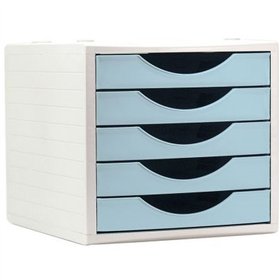 Modular Filing Cabinet Archivo 2000 ArchivoTec Serie 4000 5 drawers Din A4 Pastel Blue 34 x 27 x 26 cm