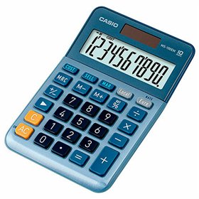 Calculator Casio MS-100EM Blue Plastic