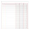 Account Book DOHE 09908 100 Sheets A4 Burgundy