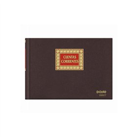 Account Book DOHE 09927 Quarto Burgundy 100 Sheets