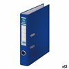 Lever Arch File DOHE A4 Blue 28,5 x 32 x 45 cm (12 Units)