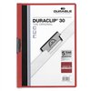 Document Folder Durable Duraclip 30 Red Transparent A4 25 Pieces