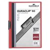 Document Folder Durable Duraclip 60 Red Transparent A4 25 Pieces