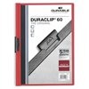 Document Folder Durable Duraclip 60 Red Transparent A4 25 Pieces