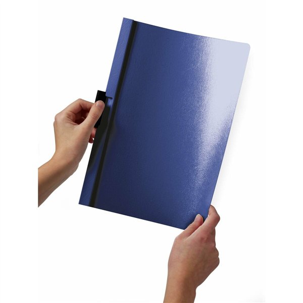Document Folder Durable Duraclip 60 Transparent Dark blue A4