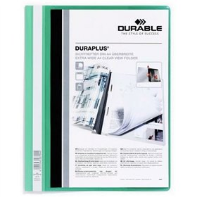 Dossier Durable Fástener Duraplus Transparent Green A4 (25 Units)