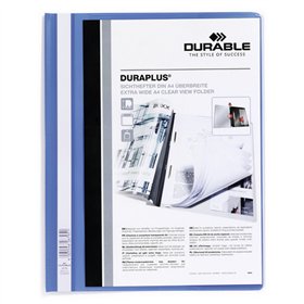 Document Holder Durable DURAPLUS Blue Transparent A4 25 Pieces