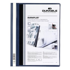 Dossier Durable DURAPLUS Transparent Dark blue A4 (25 Units)