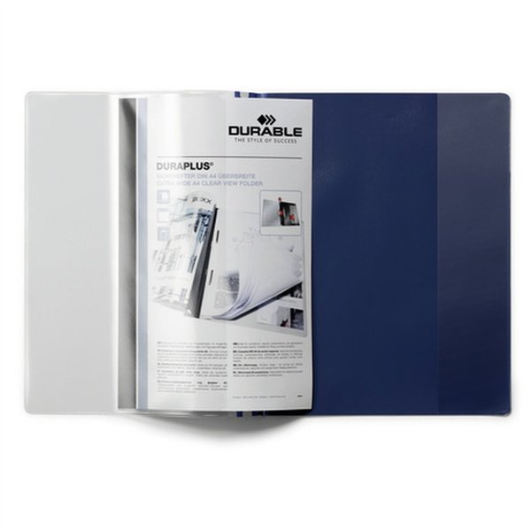 Dossier Durable DURAPLUS Transparent Dark blue A4 (25 Units)