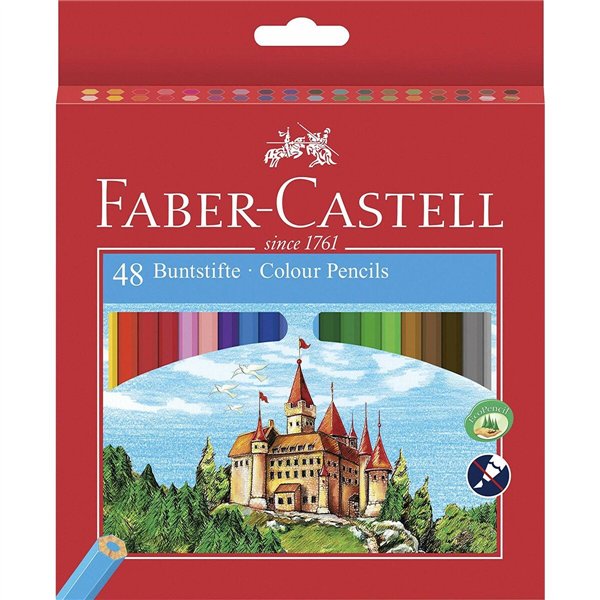 Colouring pencils Faber-Castell Castle Multicolour 48 Pieces