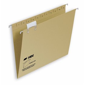 Suspension files FADE Kio Kraft Name label Viewer Transparent Brown Din A4