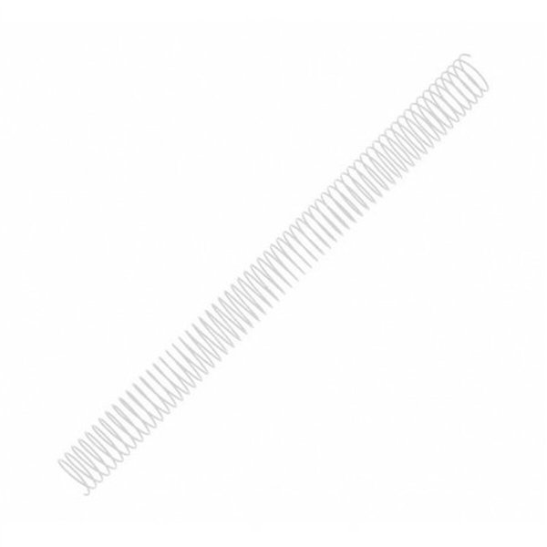 Binding Spirals Fellowes 100 Units White Metal Ø 12 mm