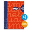 Notebook Lamela Red Quarto 5 Pieces 80 Sheets