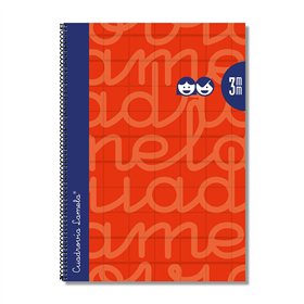 Notebook Lamela Red Din A4 5 Pieces 80 Sheets