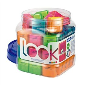 Eraser Set Milan Multicolour 3,4 x 3,2 x 1,9 cm 60 Pieces