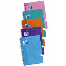 Notebook Oxford Multicolour Din A4 80 Sheets 21,5 x 31,5 cm 5 Pieces