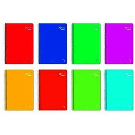 Notebook Pacsa Multicolour Din A4 80 Sheets 21,5 x 31,5 cm 5 Pieces