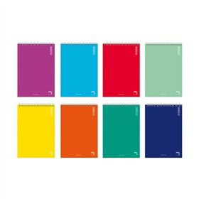 Notebook Pacsa Basic Multicolour Quarto 80 Sheets 10 Pieces