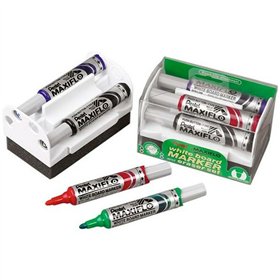 Set of Felt Tip Pens Pentel Maxiflo Board eraser
