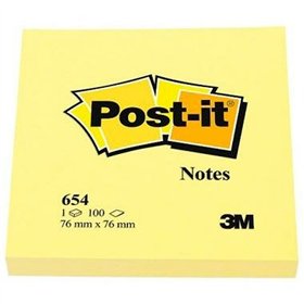 Sticky Notes Post-it CANARY YELLOW Yellow 7,6 x 7,6 cm 24 Pieces 76 x 76 mm