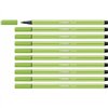 Felt-tip pens Stabilo Pen 68 Light Green (10 Pieces)