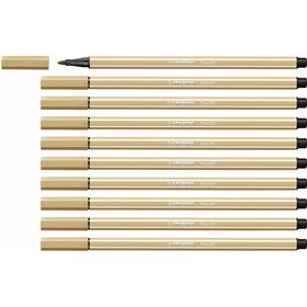 Felt-tip pens Stabilo Pen 68 Ocre (10 Pieces)