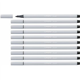 Felt-tip pens Stabilo Pen 68 Light grey (10 Pieces)