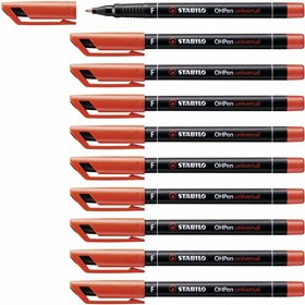 Permanent marker Stabilo OHPen Red 10 Pieces