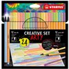 Set of Felt Tip Pens Stabilo Point 88 & Pen 68 Creative Arty Multicolour