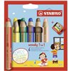 Colouring pencils Stabilo Woody 3-in-1 Multicolour