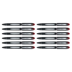 Liquid ink ballpoint pen Uni-Ball Rollerball Jestsream SX-210 Red 12 Units
