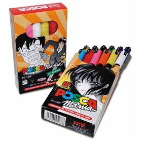 Set of Markers Uni-Ball Posca Mania PC-1MR Multicolour