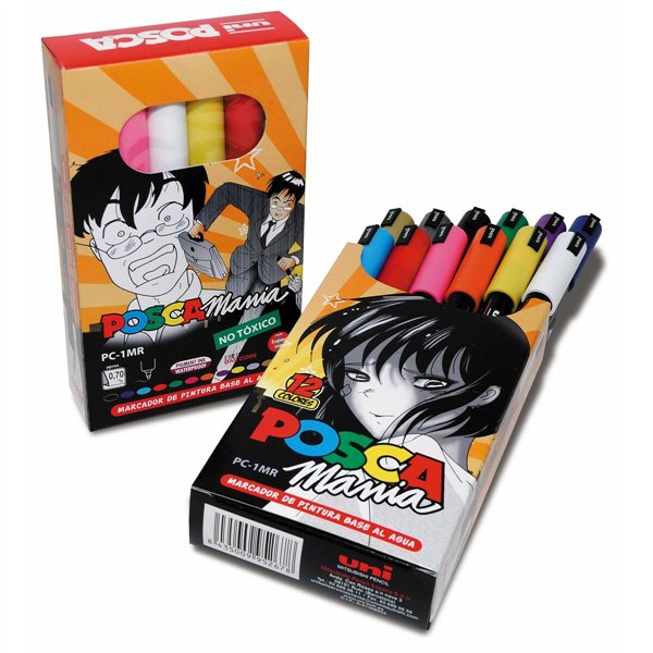 Set of Markers Uni-Ball Posca Mania PC-1MR Multicolour