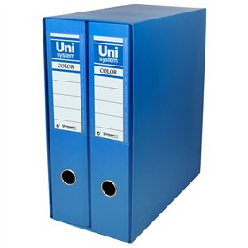 Lever Arch File Unipapel 2 Pieces Blue A4 31,8 x 29 x 7,5 cm