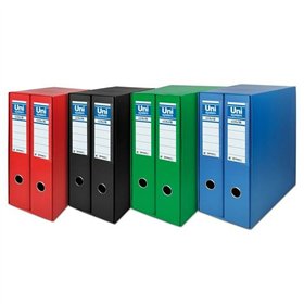 Lever Arch File Unipapel 2 Pieces Black A4 31,8 x 29 x 7,5 cm