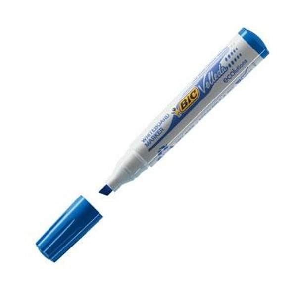 Liquid chalk marker Bic Velleda 1751 Blue (12 Pieces)