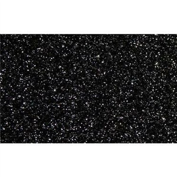 Eva Rubber Fama Glitter Black 50 x 70 cm (10 Pieces)