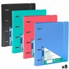 Ring binder Carchivo Multicolour A4 (8 Units)